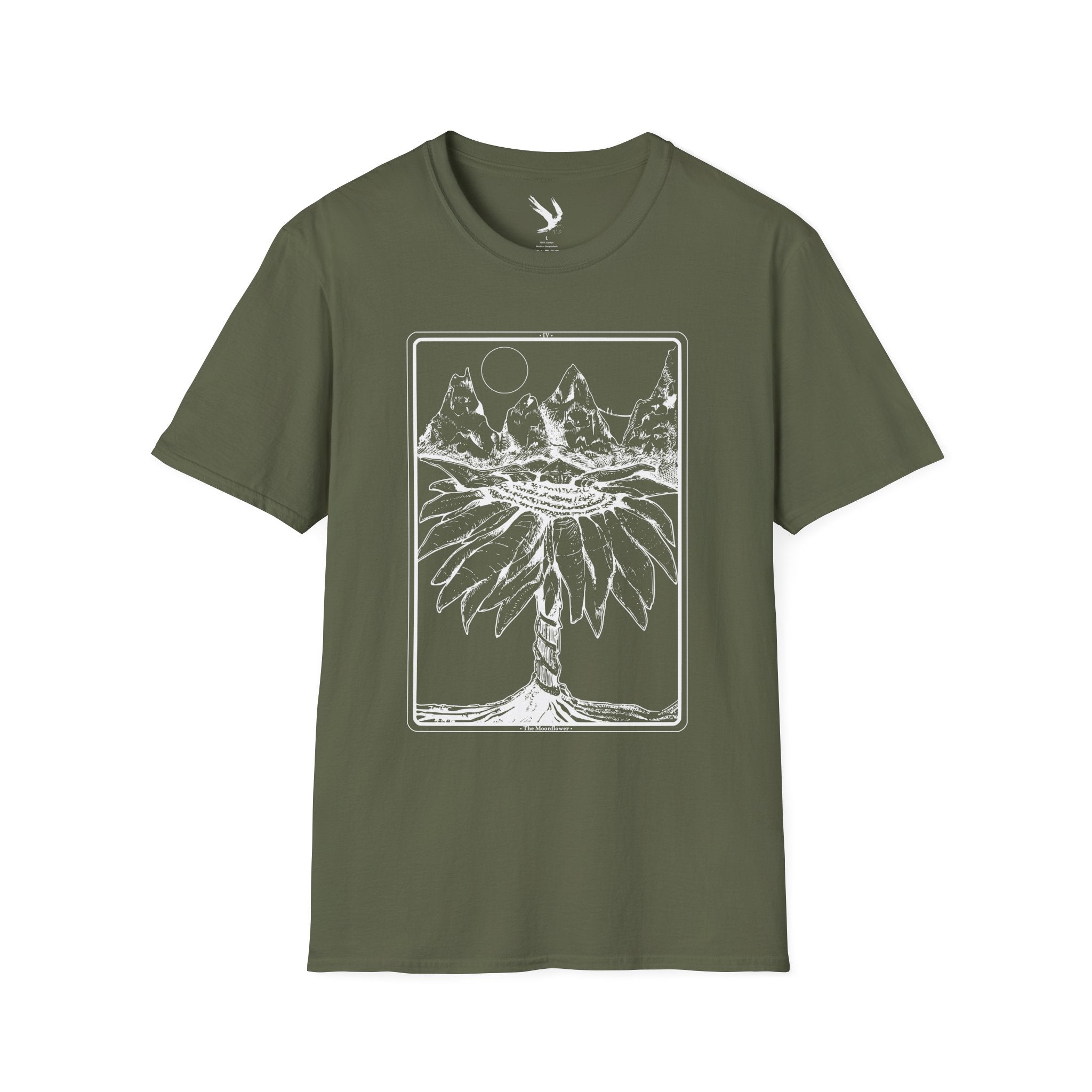 Moonflower — night · raven · art | Military Green